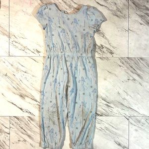 Toddler 3T disney frozen pajamas short sleeves overall